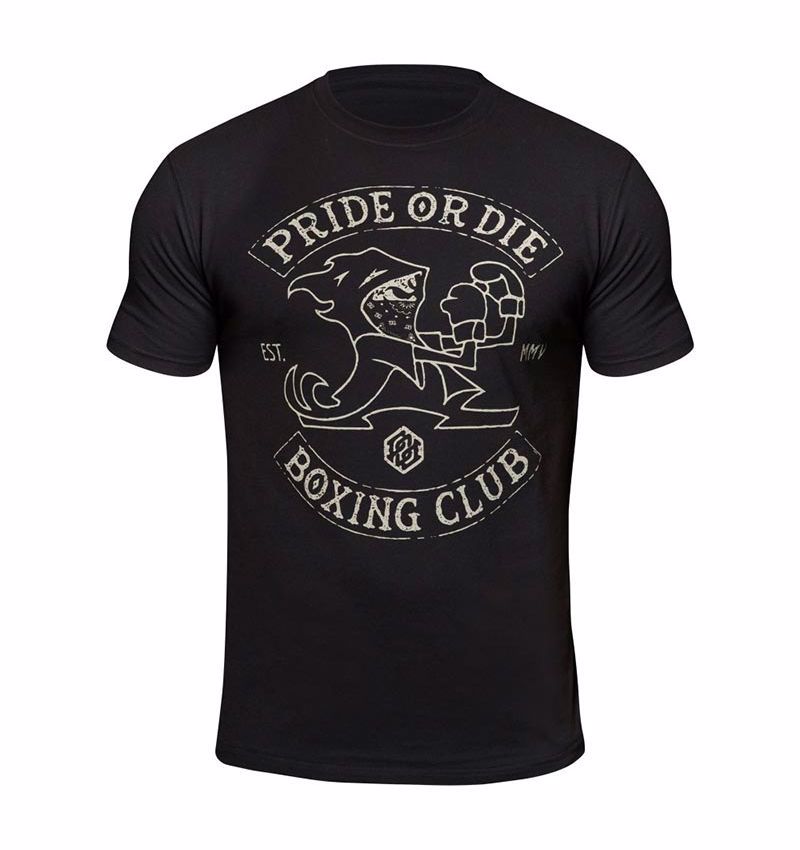 PRiDEorDiE Boxing Club T-Shirt - black